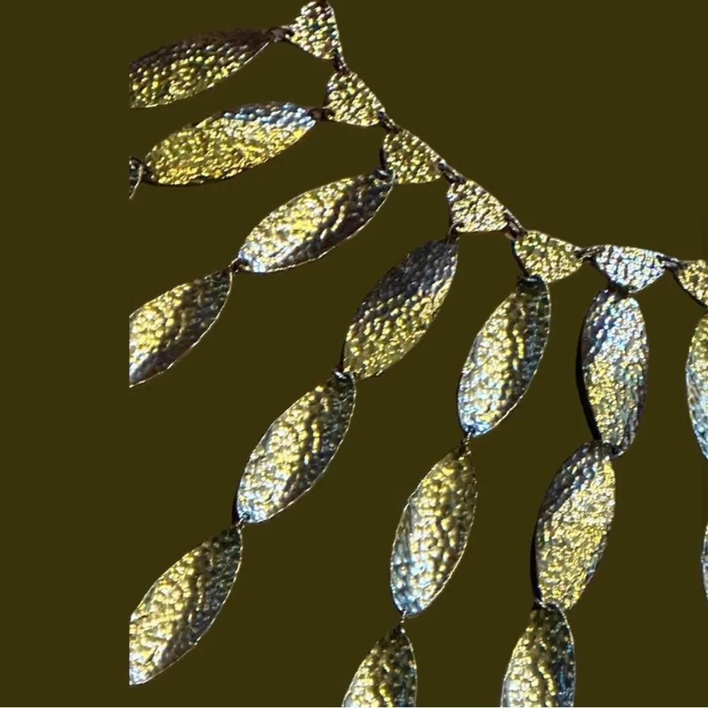 Michael Kors Gold tone Leaf Necklace 32”
